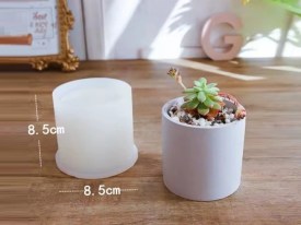 Molde silicona maceta redonda